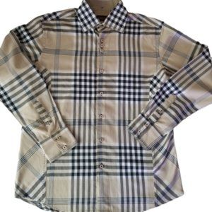 Albertini Westerm plaid button shirt for men's
